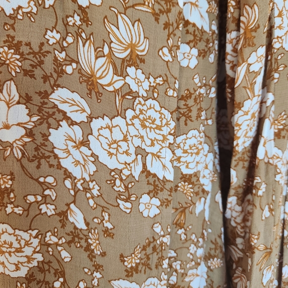 Faithfull the Brand Pants Etta Ditsy Floral Split Leg High Waist Wide Leg Small - Picture 6 of 15